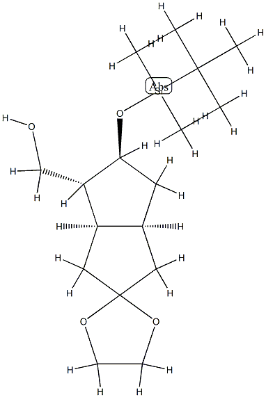 (3'aalpha,4'alpha,5'beta,6'aalpha)-5'-[[(tert-butyl)dimethylsilyl]oxy]hexahydrospiro[1,3-dioxolane-2,2'(1'H)-pentalene]-4'-methanol