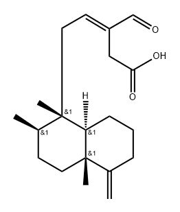 (E)-5-[(1S,8aβ)-Decahydro-1,2α,4aα-trimethyl-5-methylenenaphthalen-1β-yl]-3-formyl-3-pentenoic acid