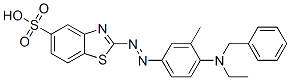 2-[[4-(benzylethylamino)-m-tolyl]azo]-benzothiazole-5-sulphonic acid