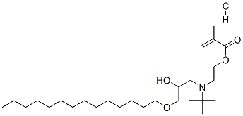 2-[(1,1-dimethylethyl)[2-hydroxy-3-(tetradecyloxy)propyl]amino]ethyl methacrylate hydrochloride
