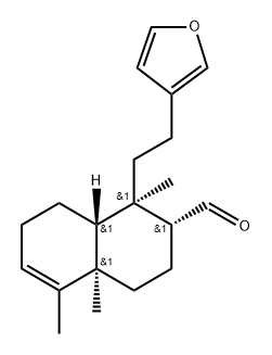(5α,8α,9R,10β)-15,16-Epoxycleroda-3,13(16),14-trien-17-al