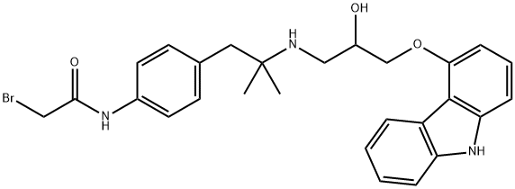 4-(bromoacetamido)benzylcarazolol