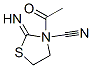 2-Thiazolidinimine, 3-acetyl-N-cyano- (9CI)