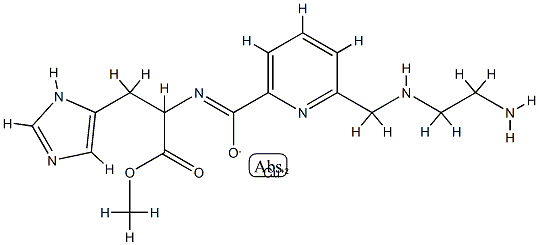 copper(II)-methyl 2-(2-aminoethyl)aminoethylpyridine-6-carboxylhistidinate