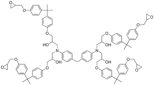 1,1',1'',1'''-[methylenebis(p-phenylenenitrilo)]tetrakis[3-[4-[1-methyl-1-[4-(oxiranylmethoxy)phenyl]ethyl]phenoxy]propan-2-ol]
