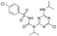 Urea, 1-(4-chloro-6-(isopropylamino)-s-triazin-2-yl)-3-(p-chlorophenyl)sulfonyl-1-isopropyl-
