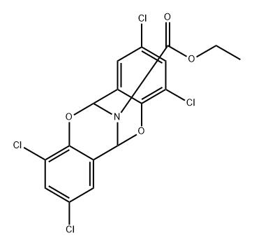 6,12-Imino-6H,12H-dibenzob,f1,5dioxocin-13-carboxylic acid, 2,4,8,10-tetrachloro-, ethyl ester