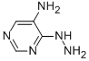 Pyrimidine, 5-amino-4-hydrazino- (6CI)
