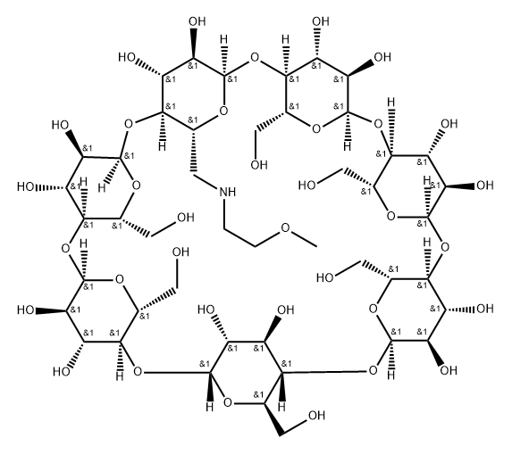 β-Cyclodextrin, 6A-deoxy-6A-[(2-methoxyethyl)amino]- (9CI)