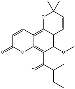 5-Methoxy-2,2,10-trimethyl-6-[(Z)-2-methyl-1-oxo-2-butenyl]-2H,8H-benzo[1,2-b:3,4-b']dipyran-8-one