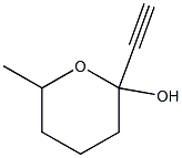 Pyran-2-ol, 2-ethynyltetrahydro-6-methyl- (6CI)