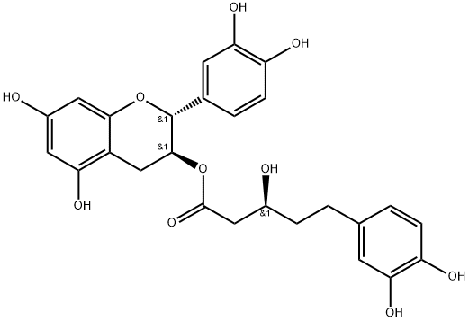 (-)-β,3,4-Trihydroxybenzenepentanoic acid 2-(3,4-dihydroxyphenyl)-3,4-dihydro-5,7-dihydroxy-2H-1-benzopyran-3-yl ester