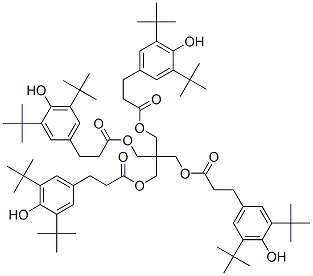 [3-[3-(4-hydroxy-3,5-ditert-butyl-phenyl)propanoyloxy]-2,2-bis[3-(4-hydroxy-3,5-ditert-butyl-phenyl)propanoyloxymethyl]propyl] 3-(4-hydroxy-3,5-ditert-butyl-phenyl)propanoate
