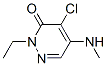 3(2H)-Pyridazinone,  4-chloro-2-ethyl-5-(methylamino)-