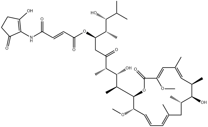 37-De(carboxy)-19,23-O-seco-2-demethyl-19,23-dideoxy-23-hydroxy-37-[[(2-hydroxy-5-oxo-1-cyclopenten-1-yl)amino]carbonyl]-2-methoxy-24-methyl-19-oxohygrolidin