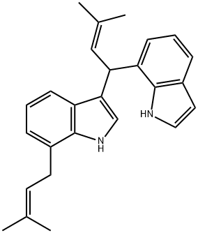 3-[1-(1H-Indol-7-yl)-3-methyl-2-butenyl]-7-(3-methyl-2-butenyl)-1H-indole