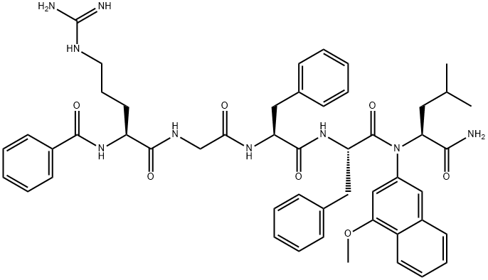 BZ-ARG-GLY-PHE-PHE-LEU-4M-BETA-NA TRIFLUOROACETATE SALT