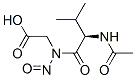 2-[[(2R)-2-acetamido-3-methyl-butanoyl]-nitroso-amino]acetic acid