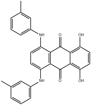 1,4-DIHYDROXY-5,8-BIS((3-METHYLPHENYL)AMINO)-9,10- ANTHRACENEDIONE