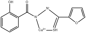 copper(II)-N-salicyloyl-N'-(2-furylthiocarbonyl)hydrazine