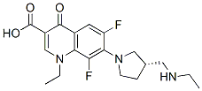 1-Ethyl-7-[(3S)-3-[(ethylamino)methyl]-1-pyrrolidinyl]-6,8-difluoro-1,4-dihydro-4-oxo-3-quinolinecarboxylic acid