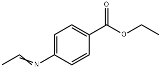 Benzoic acid, p-ethylideneamino-, ethyl ester (6CI)