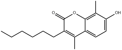 3-己基-7-羟基-4,8-二甲基-香豆素