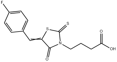 (E)-4-(5-(4-氟苄基亚基)-4-氧代-2-硫代噻唑烷-3-基)丁酸