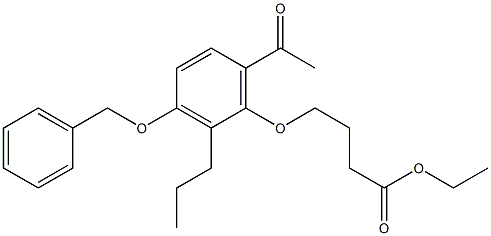 4-[6-Acetyl-3-(phenylmethoxy)-2-propylphenoxy]butanoic Acid Ethyl Ester