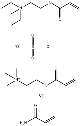 N,N-Diethyl-N-methyl-2-[(1-oxo-2-propenyl)oxy]ethanaminium methyl sulfate polymer with 2-propenamide and N,N,N-trimethyl-2-[(1-oxo-2-propenyl)oxy]ethanaminium chloride