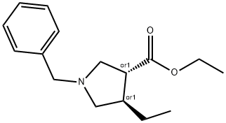 (3R,4R)-1-苄基-4-乙基-3-吡咯烷羧酸乙酯