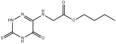 butyl [(5-oxo-3-thioxo-2,3,4,5-tetrahydro-1,2,4-triazin-6-yl)amino]acetate