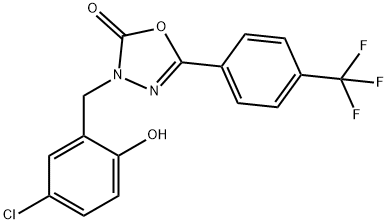 3-(5-CHLORO-2-HYDROXYBENZYL)-5-(4-(TRIFLUOROMETHYL)PHENYL)-1,3,4-OXADIAZOL-2(3H)-ONE