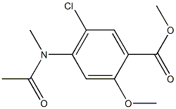 4-(乙酰基甲基氨基)-5-氯-2-甲氧基苯甲酸甲酯