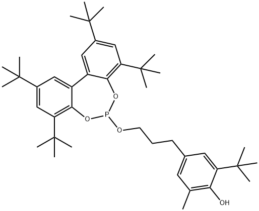 2-(叔丁基)-6-甲基-4-(3-((2,4,8,10-四(叔丁基)二苯并[D,F][1,3,2]二恶磷环庚烷-6-基)氧)丙基)苯酚