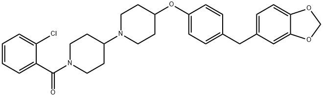 1,4-Bipiperidine, 4-4-(1,3-benzodioxol-5-ylmethyl)phenoxy-1-(2-chlorobenzoyl)-
