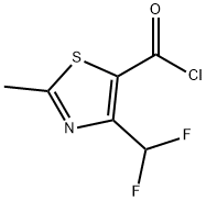 5-Thiazolecarbonyl chloride, 4-(difluoromethyl)-2-methyl- (9CI)