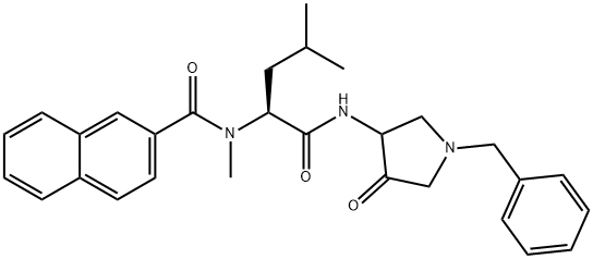 2-Naphthalenecarboxamide,N-methyl-N-[3-methyl-1-[[[4-oxo-1-(phenylmethyl)-3-pyrrolidinyl]amino]carbonyl]butyl]-,[3(S)]-(9CI)