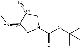 反式-叔丁基-3-羟基-4-(甲基氨基)吡咯烷-1-羧酸叔丁酯