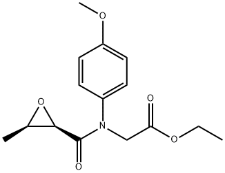 Ethyl 2-((2R,3S)-N-(4-methoxyphenyl)-3-methyloxirane-2-carboxamido)acetate