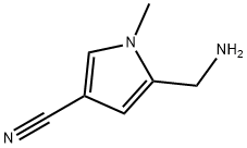 1H-Pyrrole-3-carbonitrile,5-(aminomethyl)-1-methyl-(9CI)