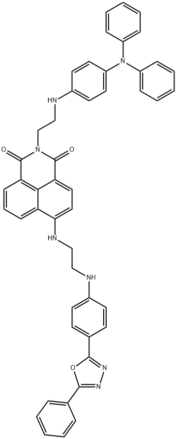 2-2-(4-Diphenylaminophenylamino)ethyl-6-{2-4-(5-phenyl-1,3,4oxadiazol-2-yl)-phenylaminoethylamino}-benzodeisoquinoline-1,3-dione
