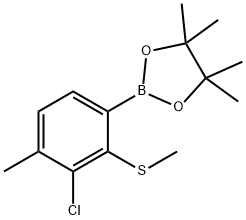 3-Chloro-4-methyl-2-(methylthio)phenylboronic acid pinacol ester