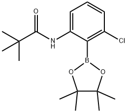 N-(3-Chloro-2-(4,4,5,5-tetramethyl-1,3,2-dioxaborolan-2-yl)phenyl)pivalamide