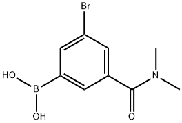 5-溴-3-(N,N-二甲基氨基羰基)苯基硼酸