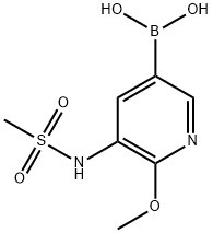2-甲氧基-3-(N-甲磺酰胺)吡啶-5-硼酸