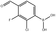 2-Chloro-3-fluoro-4-formylphenylboronic acid