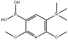 2,6-Dimethoxy-3-(trimethylsilyl)pyridine-5-boronic acid