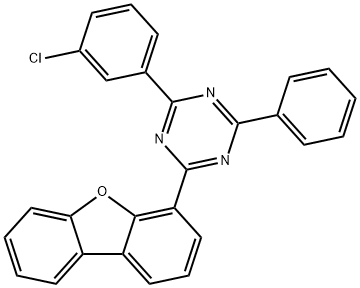 2-(3-chlorophenyl)-4-(dibenzo[b,d]furan-4-yl)-6-phenyl-1,3,5-triazine