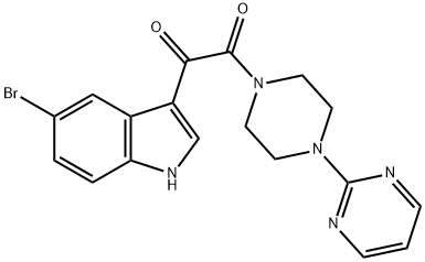 5-Bromo-3-{oxo[4-(pyrimidin-2-yl)piperazin-1-yl]acetyl}-1H-indole, 1-[(5-Bromo-1H-indol-3-yl)(oxo)acetyl]-4-(pyrimidin-2-yl)piperazine